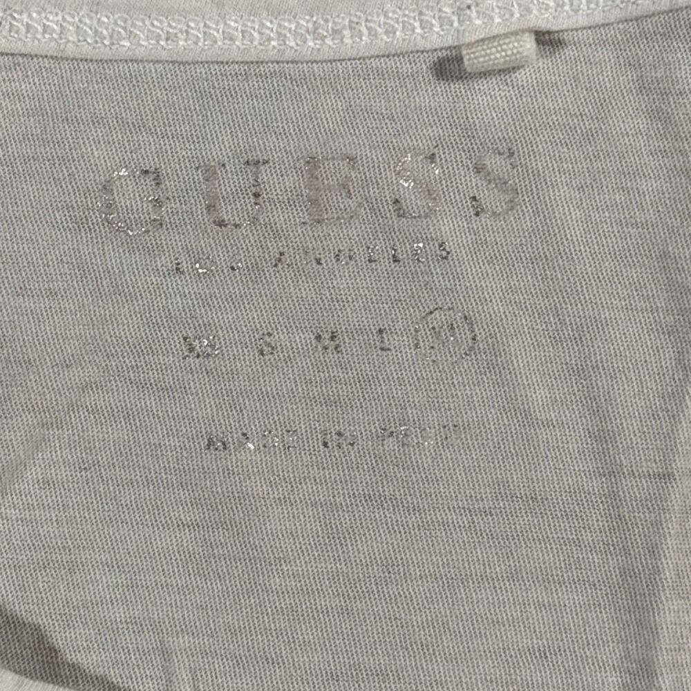 GUESS Be You Tiful White Shirt (Women's Size XL) Pink Rose • Beautiful - Picture 3 of 5